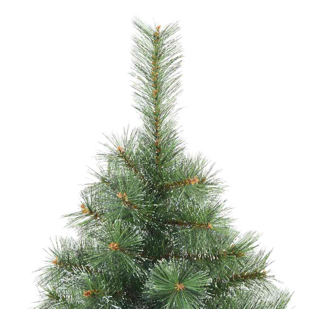 Moderne Kunstig Hengslet Juletre Snø Flocket Hvit 120 cm