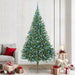 Kunstig Forhåndsopplyst Juletre med 300 LED grønn 240 cm PVC