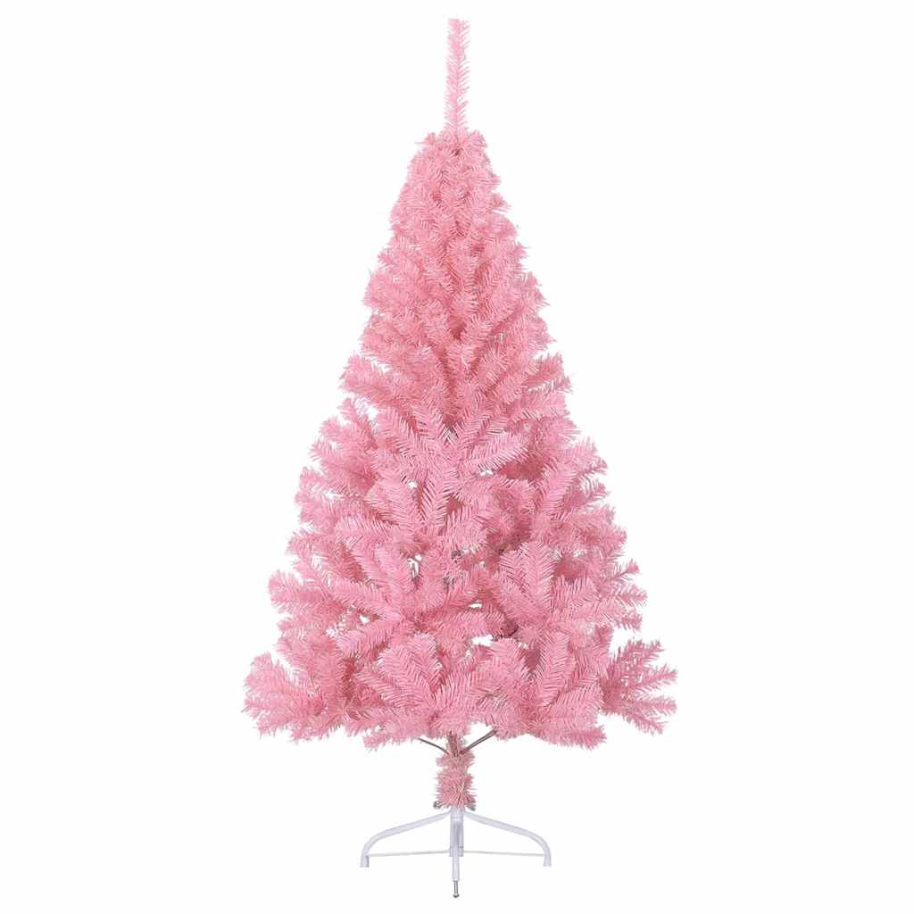 Kunstig Forhåndsopplyst Juletre med 150 LED Rosa 150 cm PVC