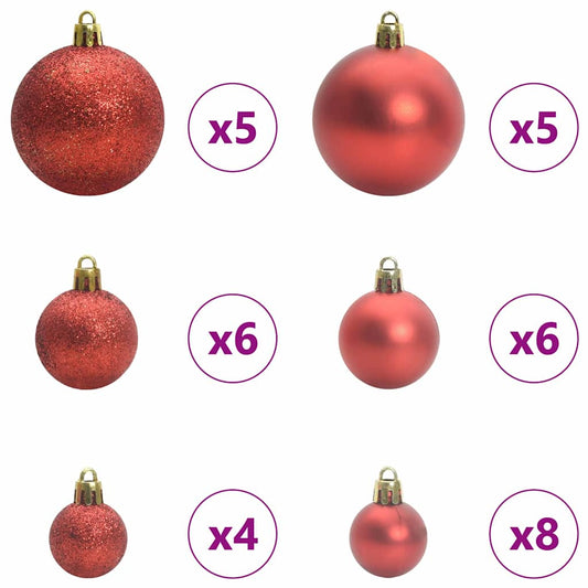 Kunstig Forhåndsopplyst Juletre med 150 LED Rosa 150 cm PVC