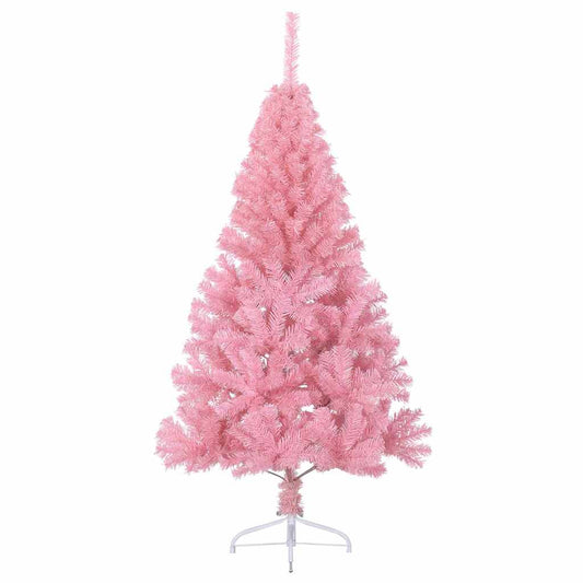 Kunstig Forhåndsopplyst Juletre med 150 LED Rosa 150 cm PVC