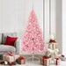 Kunstig Forhåndsopplyst Juletre med 300 LED Rosa 180 cm PVC