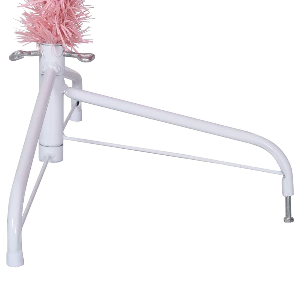 Kunstig Forhåndsopplyst Juletre med 300 LED Rosa 240 cm PVC