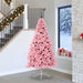 Kunstig Forhåndsopplyst Juletre med 300 LED Rosa 240 cm PVC