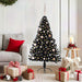 Kunstig Forhåndsopplyst Juletre med 150 LED Svart 150 cm PVC