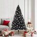 Kunstig Forhåndsopplyst Juletre med 300 LED Svart 180 cm PVC vidaXL