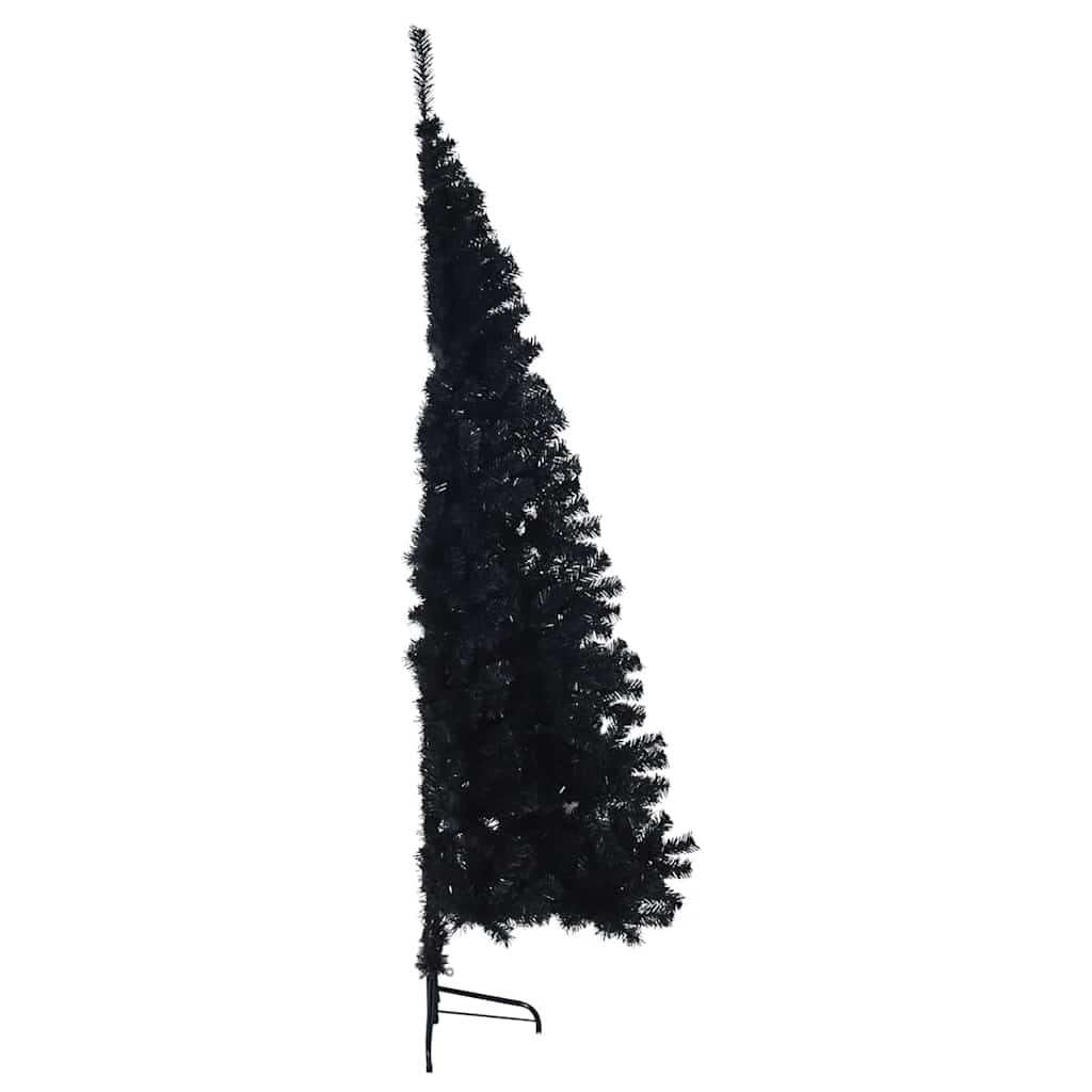 Kunstig Forhåndsopplyst Juletre med 300 LED Svart 180 cm PVC vidaXL