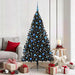 Kunstig Forhåndsopplyst Juletre med 300 LED Svart 180 cm PVC vidaXL