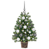 Kunstig juletre med 150 LED med stativ grønn 65 cm PE og PVC