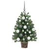 Kunstig juletre med 150 LED med stativ grønn 65 cm PE og PVC