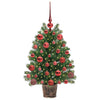 Kunstig juletre med 150 LED med stativ grønn 75 cm PE og PVC