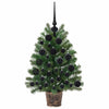 Kunstig juletre med 150 LED med stativ grønn 75 cm PE og PVC