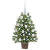 Kunstig juletre med 150 LED med stativ grønn 75 cm PE og PVC
