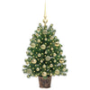 Kunstig juletre med 150 LED med stativ grønn 75 cm PE og PVC