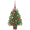 Kunstig juletre med 150 LED med stativ grønn 75 cm PE og PVC