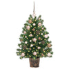 Kunstig juletre med 150 LED med stativ grønn 95 cm PE og PVC