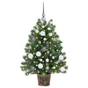 Kunstig juletre med 150 LED med stativ grønn 95 cm PE og PVC