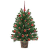 Kunstig juletre med 150 LED med stativ grønn 95 cm PE og PVC