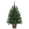 Kunstig juletre med 150 LED med stativ grønn 95 cm PE og PVC