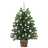 Kunstig juletre med 150 LED med stativ grønn 95 cm PE og PVC