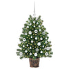 Kunstig juletre med 150 LED med stativ grønn 95 cm PE og PVC