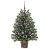 Kunstig juletre med 150 LED med stativ grønn 95 cm PE og PVC