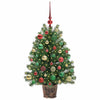 Kunstig juletre med 150 LED med stativ grønn 95 cm PE og PVC