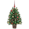 Kunstig juletre med 150 LED med stativ grønn 95 cm PE og PVC