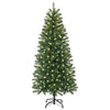 Kunstig juletre med 150 LED med stativ grønn 120 cm PE og PVC