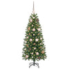 Kunstig juletre med 150 LED med stativ grønn 120 cm PE og PVC
