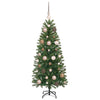 Kunstig juletre med 150 LED med stativ grønn 120 cm PE og PVC