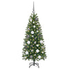 Kunstig juletre med 150 LED med stativ grønn 120 cm PE og PVC