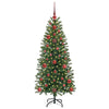 Kunstig juletre med 150 LED med stativ grønn 120 cm PE og PVC