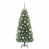Kunstig juletre med 150 LED med stativ grønn 120 cm PE og PVC