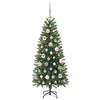 Kunstig juletre med 150 LED med stativ grønn 120 cm PE og PVC