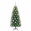 Kunstig juletre med 150 LED med stativ grønn 120 cm PE og PVC