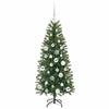 Kunstig juletre med 150 LED med stativ grønn 120 cm PE og PVC