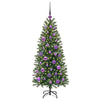 Kunstig juletre med 150 LED med stativ grønn 120 cm PE og PVC