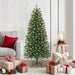 Kunstig juletre med 150 LED med stativ grønn 150 cm PE og PVC