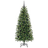 Kunstig juletre med 150 LED med stativ grønn 150 cm PE og PVC