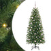 Kunstig juletre med 150 LED med stativ grønn 150 cm PE og PVC