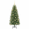 Kunstig juletre med 150 LED med stativ grønn 150 cm PE og PVC