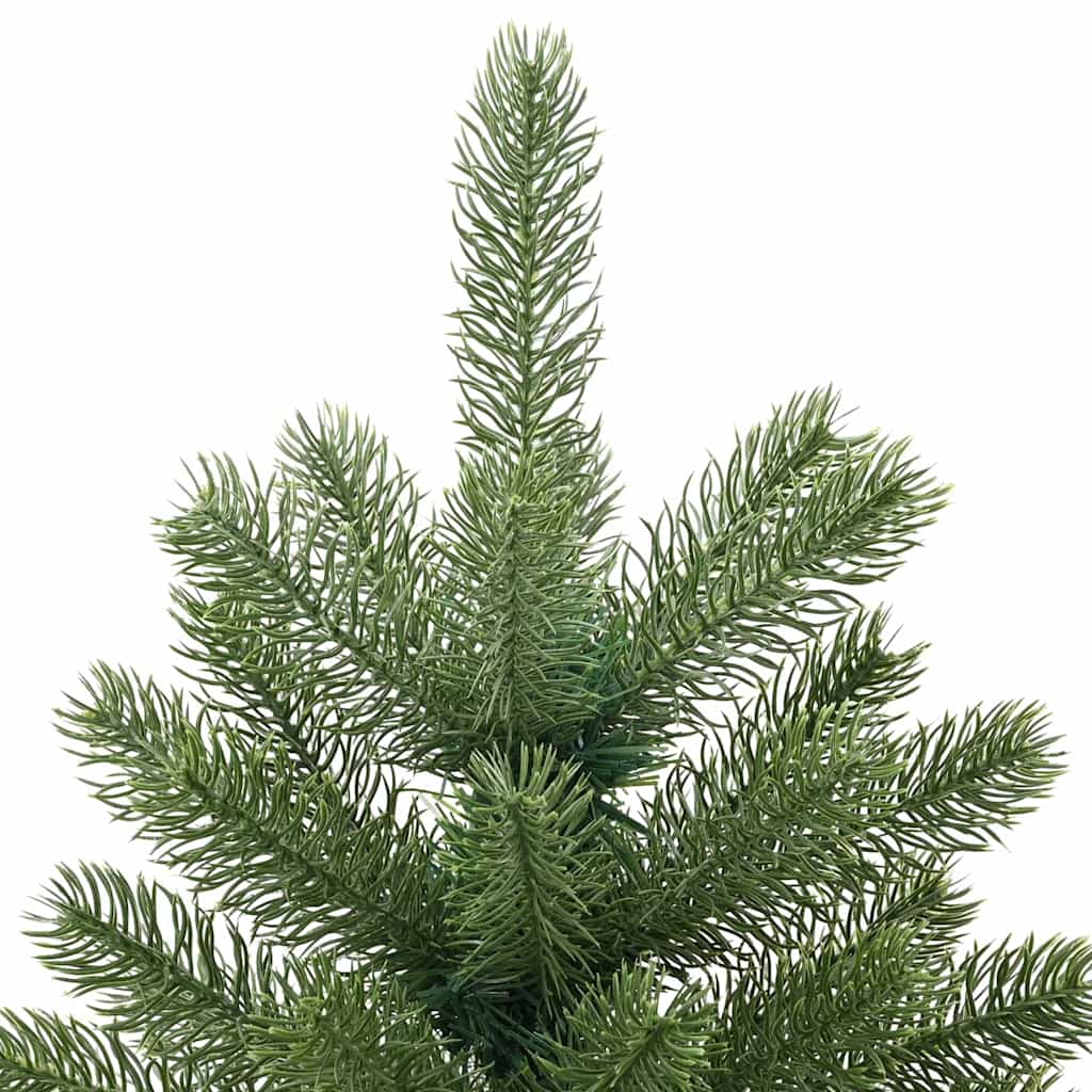 Kunstig juletre med 150 LED med stativ grønn 150 cm PE og PVC