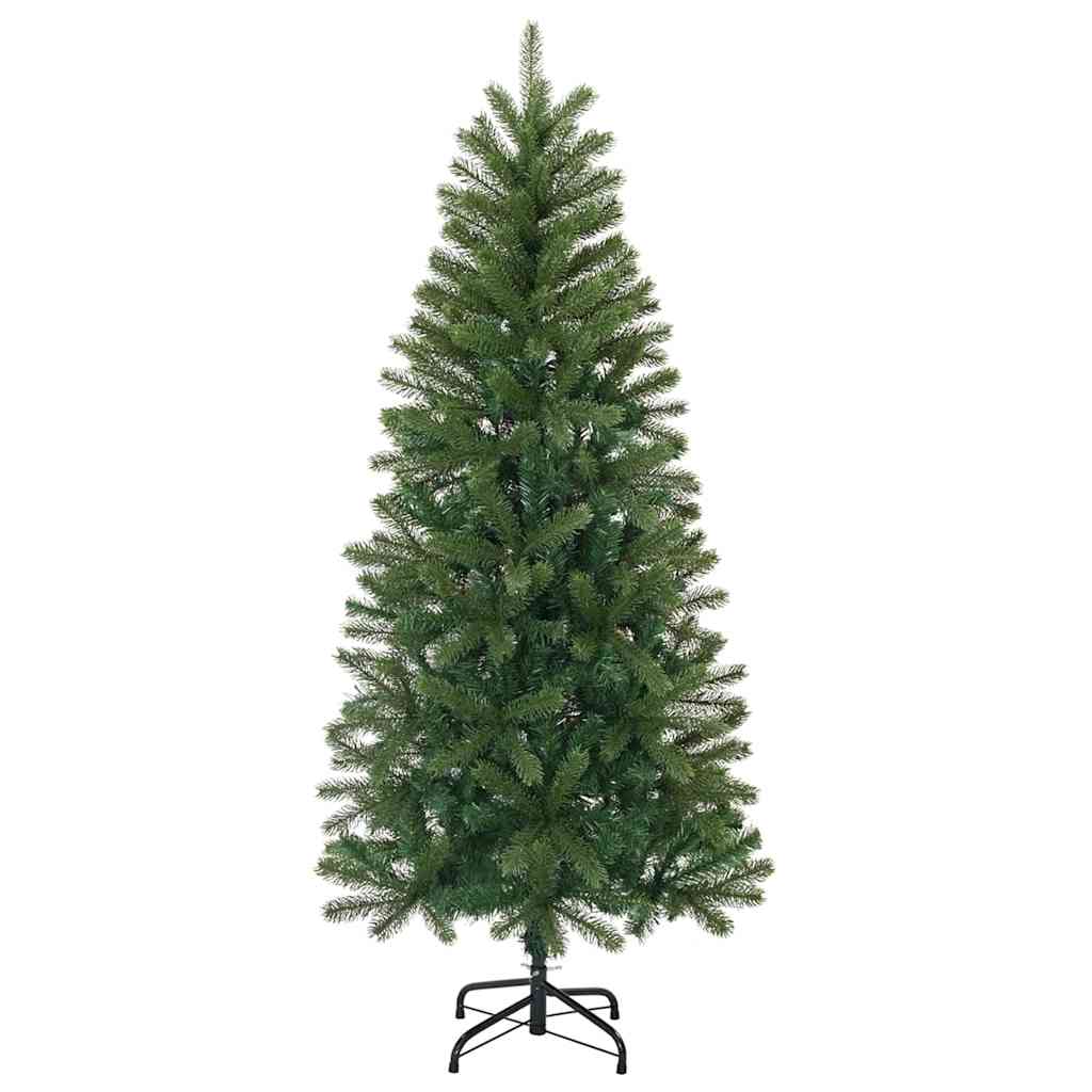 Kunstig juletre med 150 LED med stativ grønn 150 cm PE og PVC