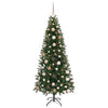 Kunstig juletre med 300 LED med stativ grønn 180 cm PE og PVC