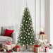 Kunstig juletre med 300 LED med stativ grønn 180 cm PE og PVC
