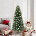 Kunstig juletre med 300 LED med stativ grønn 180 cm PE og PVC