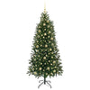 Kunstig juletre med 300 LED med stativ grønn 180 cm PE og PVC