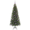 Kunstig juletre med 300 LED med stativ grønn 180 cm PE og PVC