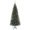 Kunstig juletre med 300 LED med stativ grønn 180 cm PE og PVC